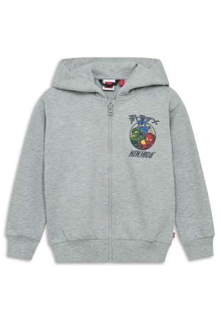 LEGO® NINJAGO® hættetrøje LWSIAN 601 - Grå Melange