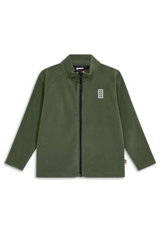 LEGO® fleeec-cardigan LWSINCLAIR 703 - Mørk grøn